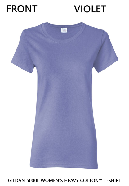 Custom Women's Heavy Cotton™ T-Shirt - Gildan 5000L DTF