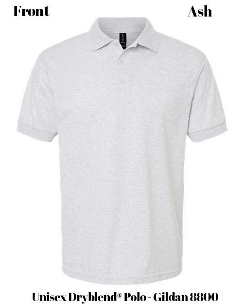Custom Print Unisex Dryblend® Polo - Gildan 8800