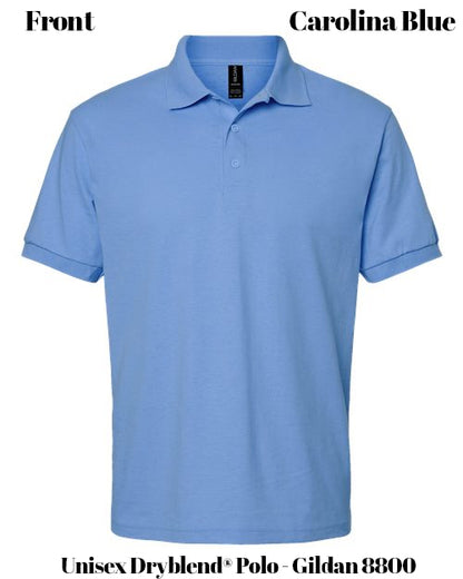 Custom Print Unisex Dryblend® Polo - Gildan 8800