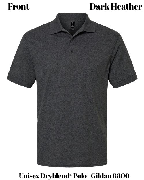 Custom Print Unisex Dryblend® Polo - Gildan 8800
