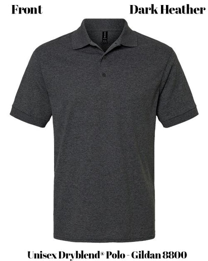Custom Print Unisex Dryblend® Polo - Gildan 8800