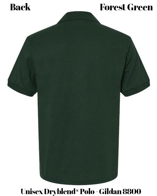 Custom Print Unisex Dryblend® Polo - Gildan 8800
