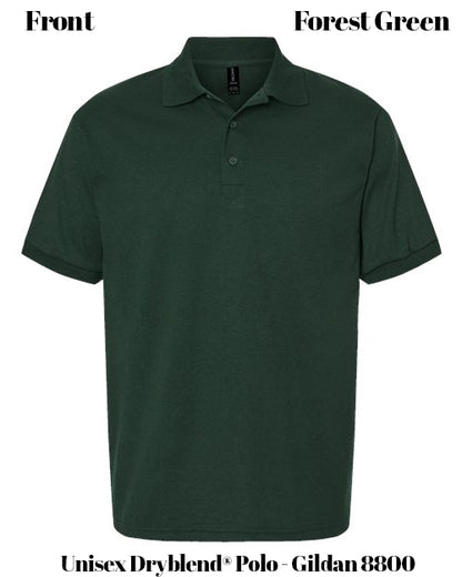 Custom Print Unisex Dryblend® Polo - Gildan 8800