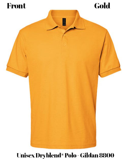 Custom Print Unisex Dryblend® Polo - Gildan 8800