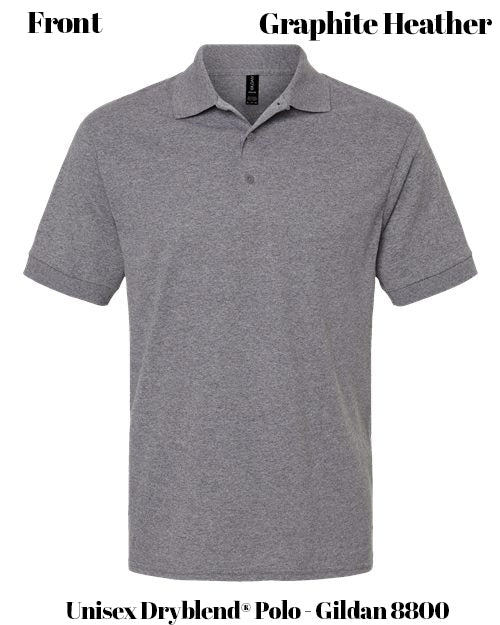 Custom Print Unisex Dryblend® Polo - Gildan 8800
