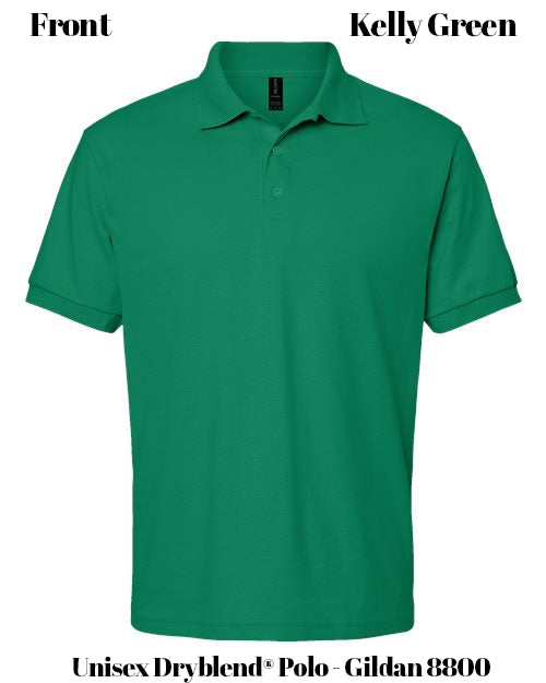 Custom Print Unisex Dryblend® Polo - Gildan 8800