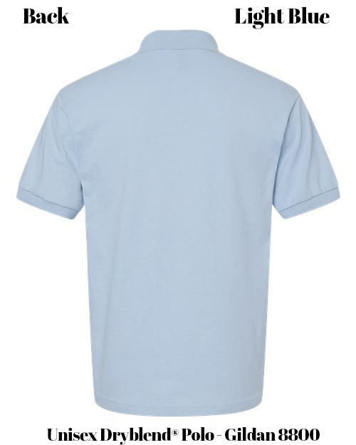 Custom Print Unisex Dryblend® Polo - Gildan 8800
