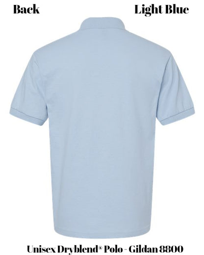 Custom Print Unisex Dryblend® Polo - Gildan 8800