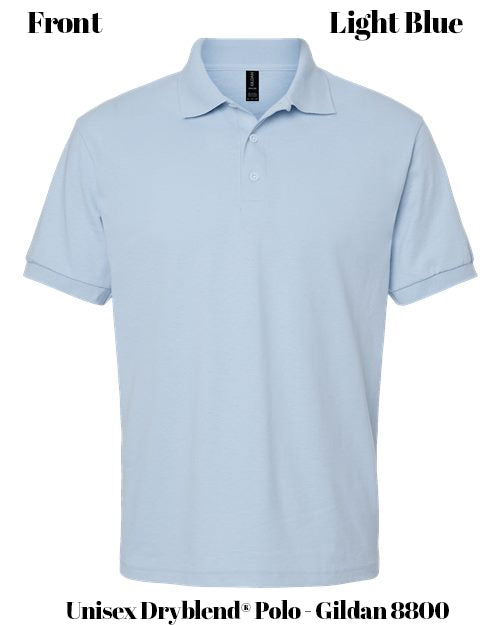 Custom Print Unisex Dryblend® Polo - Gildan 8800