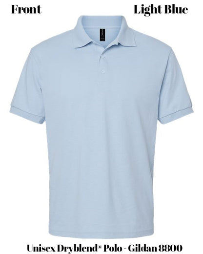 Custom Print Unisex Dryblend® Polo - Gildan 8800