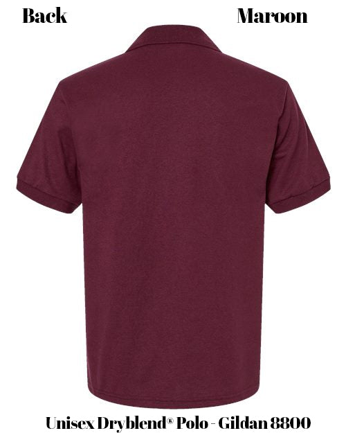 Custom Print Unisex Dryblend® Polo - Gildan 8800
