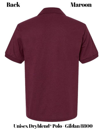 Custom Print Unisex Dryblend® Polo - Gildan 8800