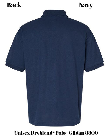 Custom Print Unisex Dryblend® Polo - Gildan 8800
