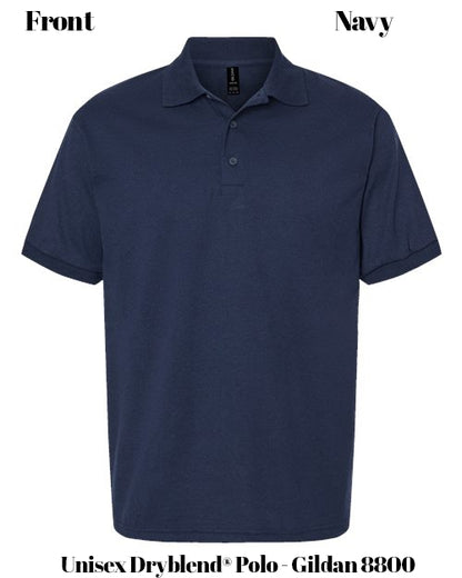 Custom Print Unisex Dryblend® Polo - Gildan 8800