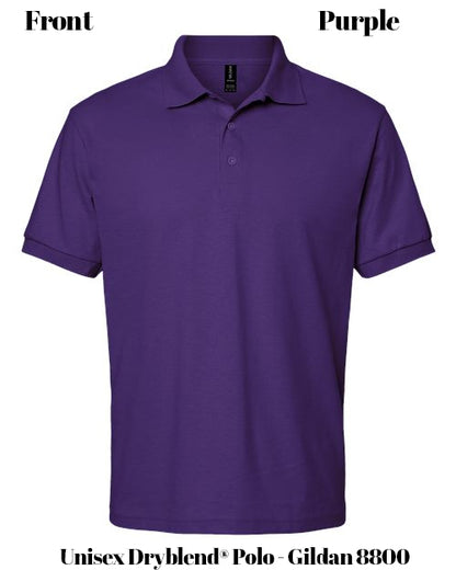 Custom Print Unisex Dryblend® Polo - Gildan 8800