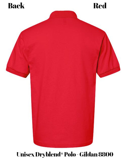 Custom Print Unisex Dryblend® Polo - Gildan 8800