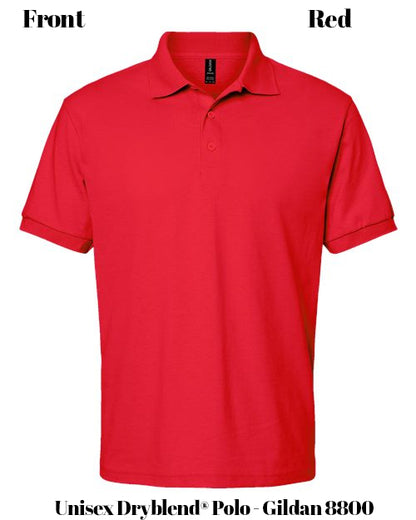 Custom Print Unisex Dryblend® Polo - Gildan 8800
