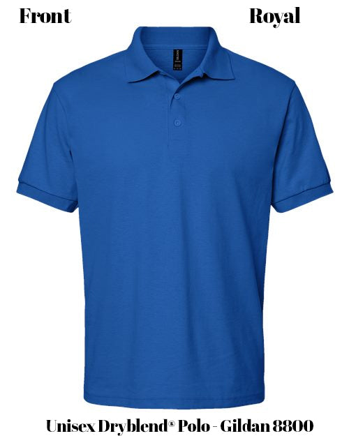 Custom Print Unisex Dryblend® Polo - Gildan 8800
