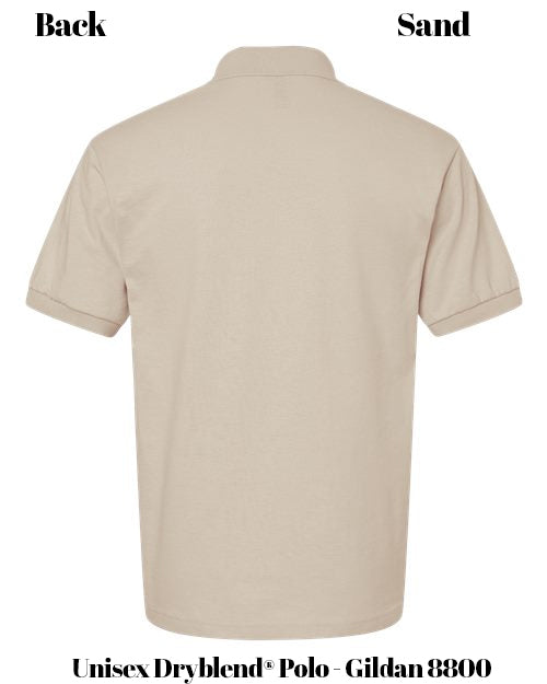 Custom Print Unisex Dryblend® Polo - Gildan 8800