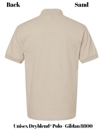 Custom Print Unisex Dryblend® Polo - Gildan 8800