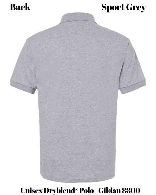Custom Print Unisex Dryblend® Polo - Gildan 8800