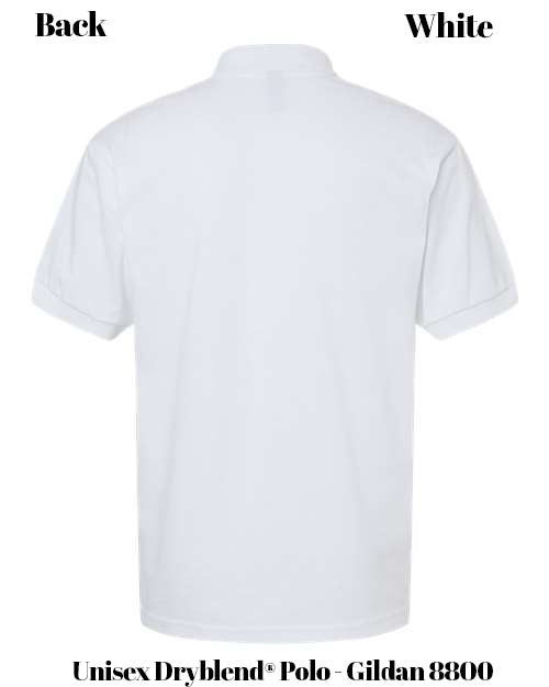 Custom Print Unisex Dryblend® Polo - Gildan 8800