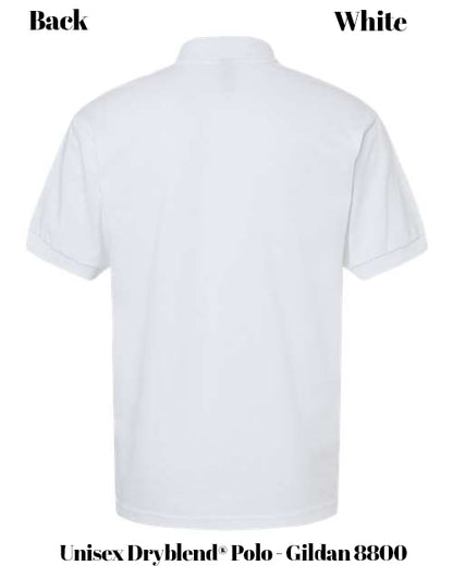 Custom Print Unisex Dryblend® Polo - Gildan 8800
