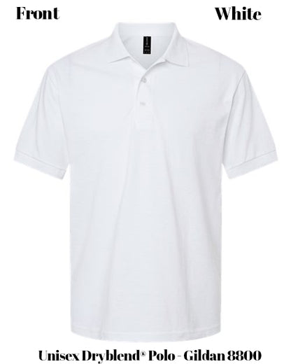 Custom Print Unisex Dryblend® Polo - Gildan 8800