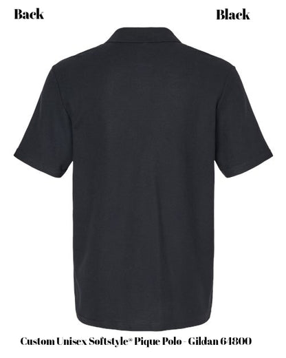 Custom Unisex Softstyle® Pique Polo - Gildan 64800