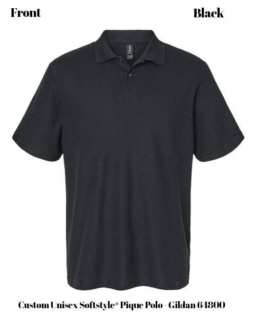 Custom Unisex Softstyle® Pique Polo - Gildan 64800