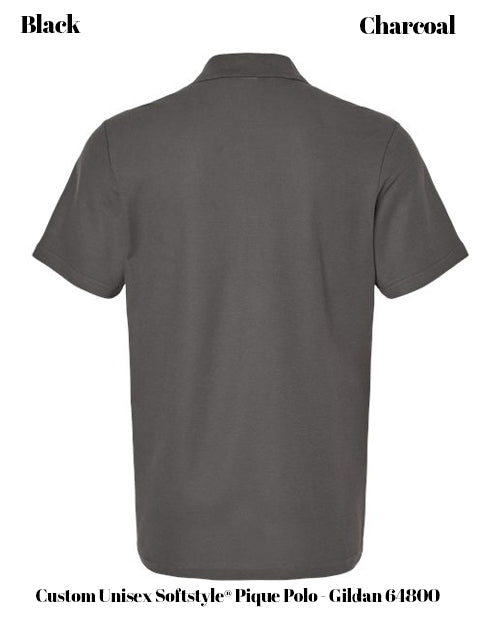 Custom Unisex Softstyle® Pique Polo - Gildan 64800