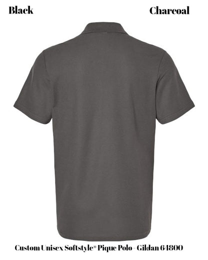 Custom Unisex Softstyle® Pique Polo - Gildan 64800