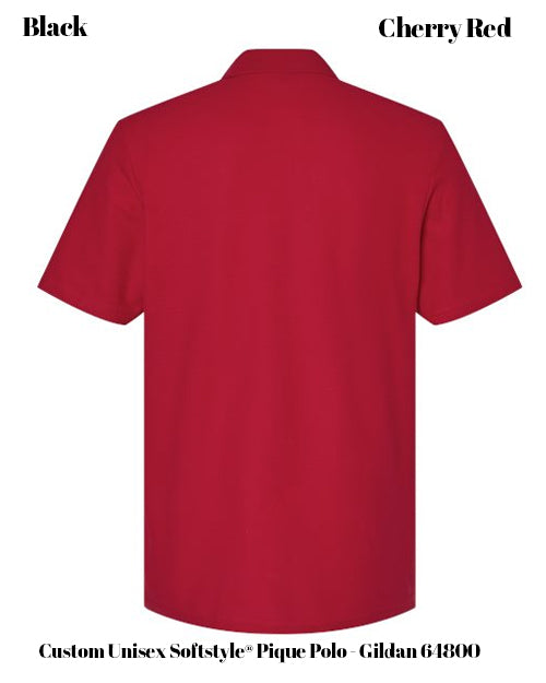 Custom Unisex Softstyle® Pique Polo - Gildan 64800