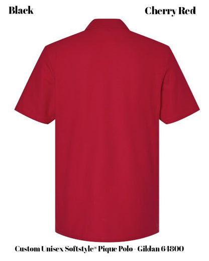 Custom Unisex Softstyle® Pique Polo - Gildan 64800