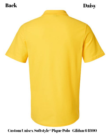 Custom Unisex Softstyle® Pique Polo - Gildan 64800