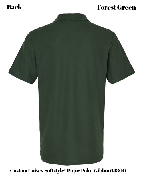 Custom Unisex Softstyle® Pique Polo - Gildan 64800