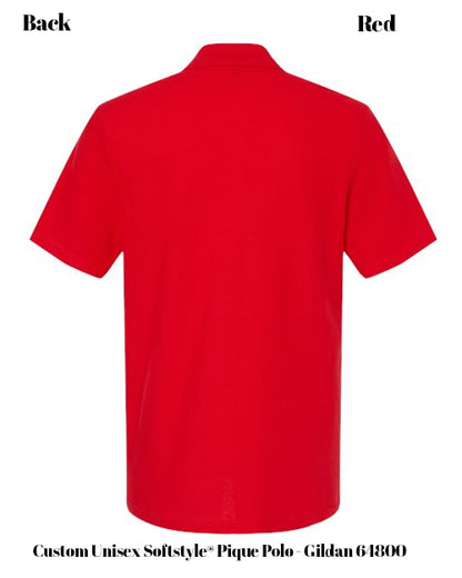 Custom Unisex Softstyle® Pique Polo - Gildan 64800