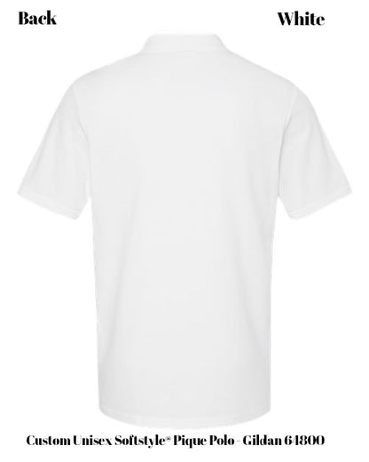 Custom Unisex Softstyle® Pique Polo - Gildan 64800