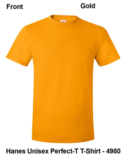 Customize Unisex T-shirt Print Hanes Perfect TEE 4980