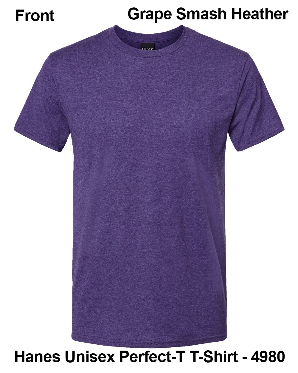 Customize Unisex T-shirt Print Hanes Perfect TEE 4980