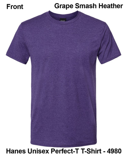Customize Unisex T-shirt Print Hanes Perfect TEE 4980