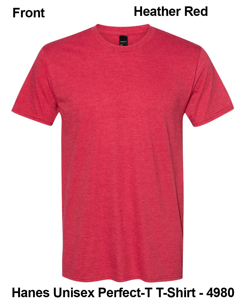 Customize Unisex T-shirt Print Hanes Perfect TEE 4980