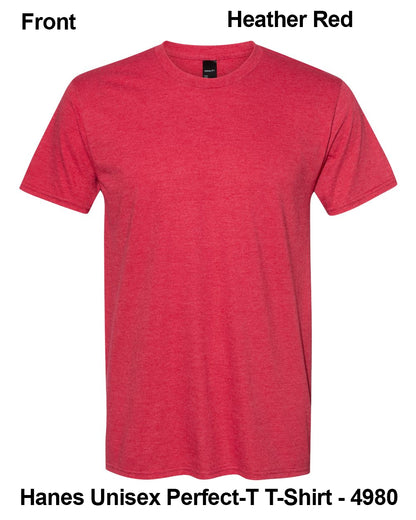 Customize Unisex T-shirt Print Hanes Perfect TEE 4980
