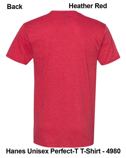 Customize Unisex T-shirt Print Hanes Perfect TEE 4980