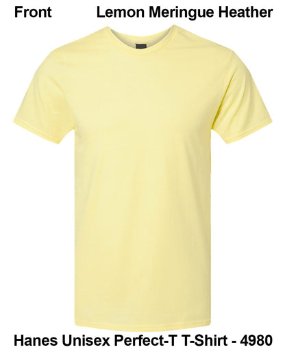 Customize Unisex T-shirt Print Hanes Perfect TEE 4980