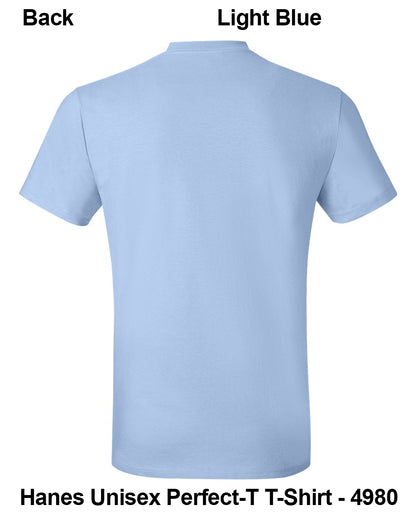 Customize Unisex T-shirt Print Hanes Perfect TEE 4980