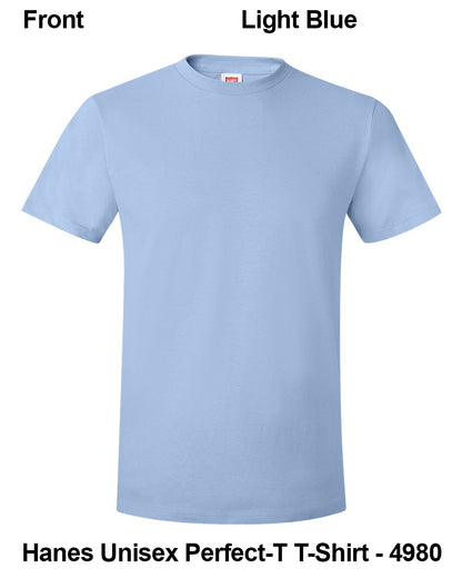 Customize Unisex T-shirt Print Hanes Perfect TEE 4980