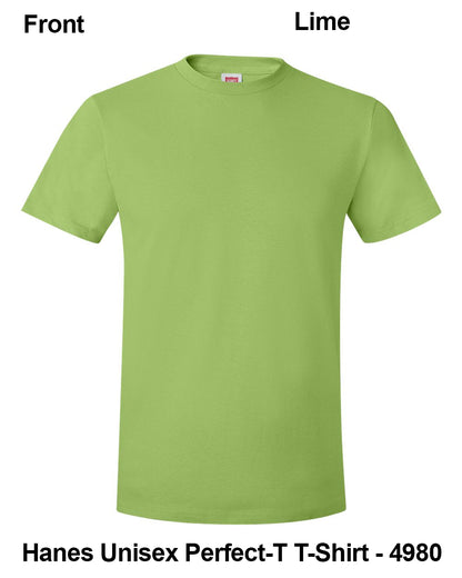 Customize Unisex T-shirt Print Hanes Perfect TEE 4980