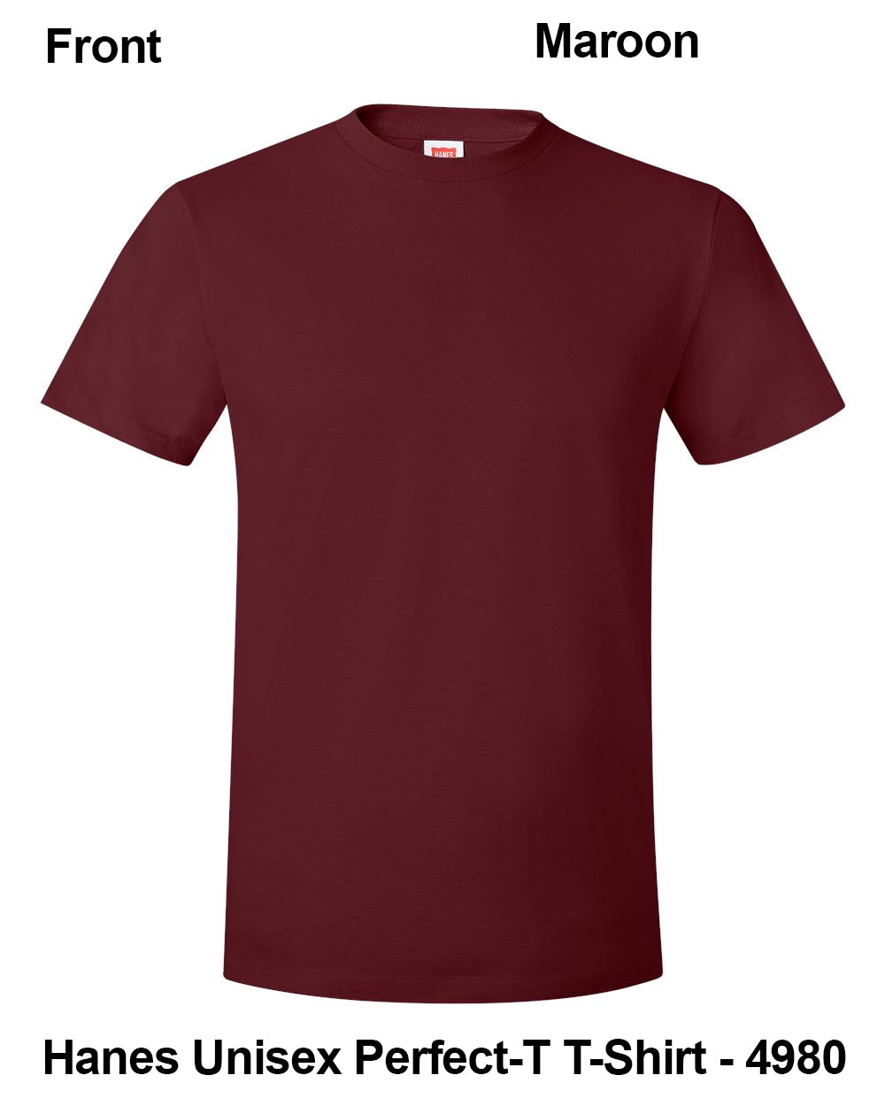 Customize Unisex T-shirt Print Hanes Perfect TEE 4980