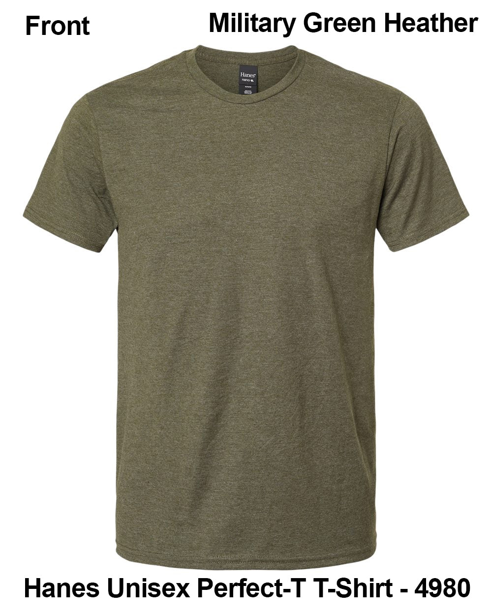 Customize Unisex T-shirt Print Hanes Perfect TEE 4980